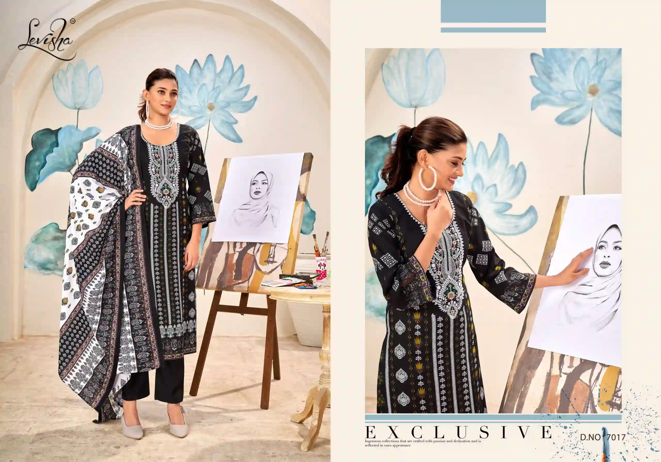Levisha Naira Nx Vol 7 Cotton Wholesale Pakistani Salwar Suit Catalog — Wholesale Salwar Suits, Levisha wholesale from Surat — view 3